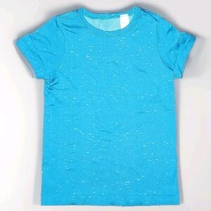 Ivivva  Lululemon Swiftly Tech Top Size 6 Color Turquoise With Light Lime flecks